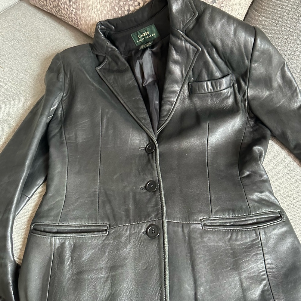 Lauren Ralph Lauren Black Blazer Tailored Suit Jacket